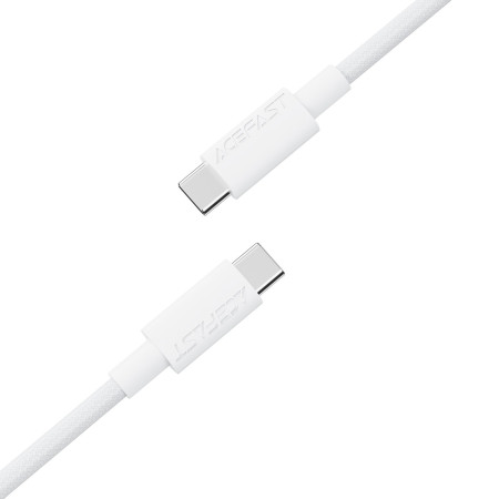 Acefast C18-03 60W USB-C to USB-C kabelis 1.2m baltas