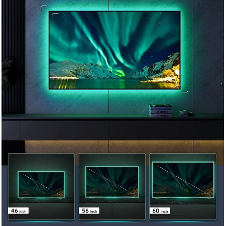 Govee H6178 RGB LED TV apšvietimas | LED apšvietimas | TV 46-60 colių