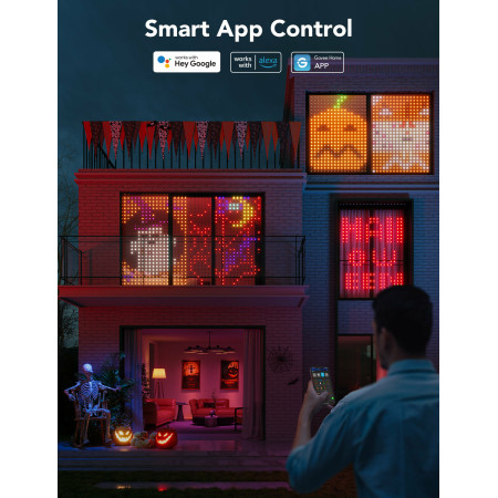 Govee H70B1 LED užuolaidos | Wi-Fi, Bluetooth, RGBIC, IP65