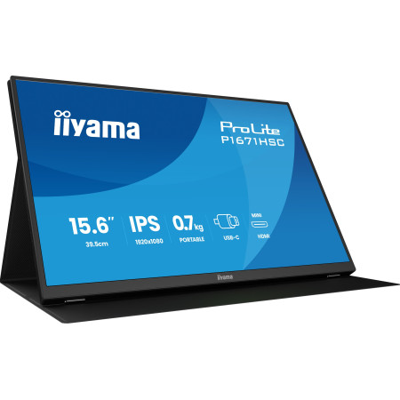 iiyama ProLite P1671HSC-B1 kompiuterio monitorius 15.6" Full HD