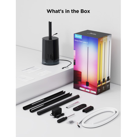 Govee H607C Grindų Lempa | RGBICWW, Matter palaikymas