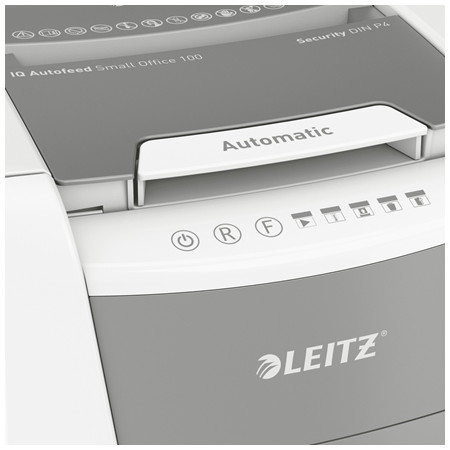 Leitz 80110000 dokumentų naikiklis, pilkas/baltas
