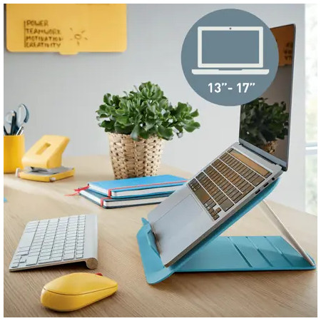 Leitz Ergo Cosy Nešiojamojo kompiuterio stovas Mėlyna 43,2 cm (17")