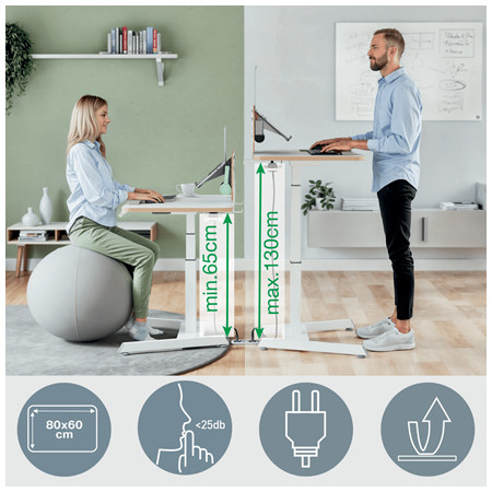 Leitz Stovimasis stalas Tamsiai Pilkas