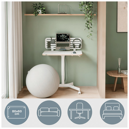 Leitz Stovimasis stalas Balta