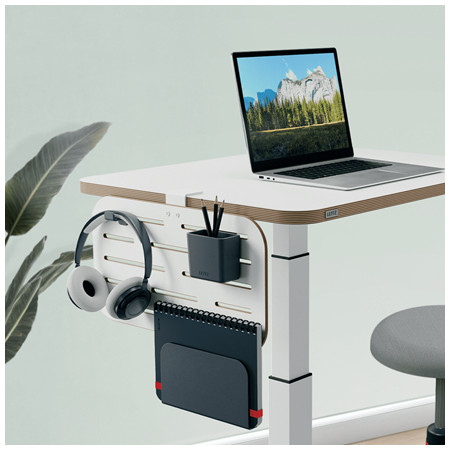 Leitz ausinių laikiklis, laisvų rankų įranga, balta