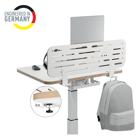 Leitz laikiklis, laisvų rankų įranga, nešiojamam kompiuteriui, mobiliesiems telefonams, balta