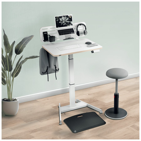 Leitz laikiklis, laisvų rankų įranga, nešiojamam kompiuteriui, mobiliesiems telefonams, balta