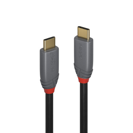 USB 3.2 C į C kabelis 1 m juodas