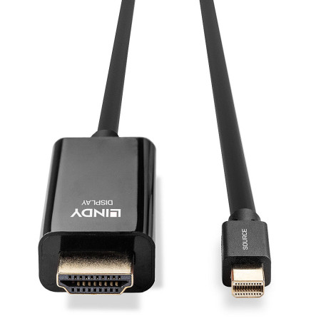 Mini DisplayPort į HDMI adapteris 2 m juodas
