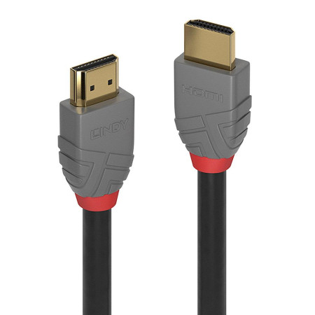 LINDY HDMI kabelis 15 m A tipo (standartinis) Juoda, Pilka