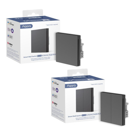 Išmanusis namų laidinis jungiklis viengubas AQARA
