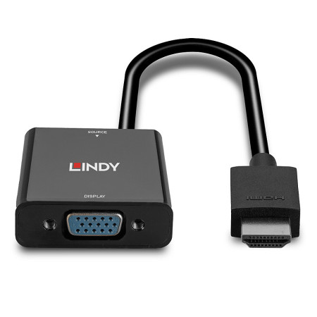 HDMI A tipo į VGA adapteris LINDY 0,1 m