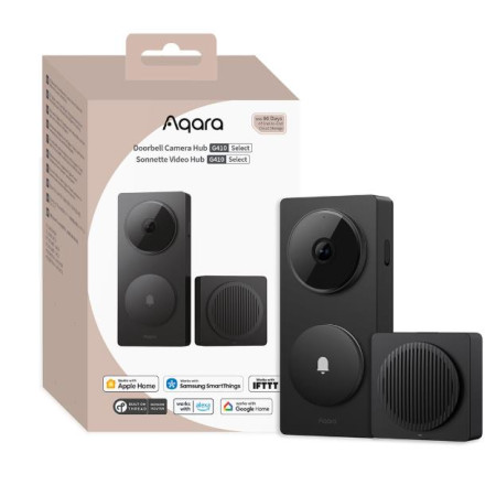 Aqara G410 durų skambučio kamera/centras juoda