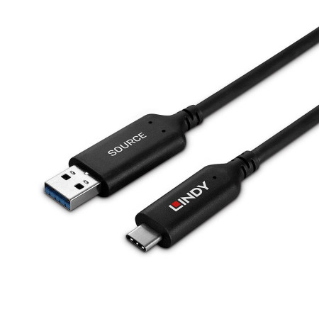 USB 3.2 Kabelis A į C, 25 m