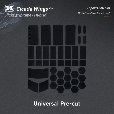 X-raypad Cicada Wings V2 Universalus Grip Tape Juodas