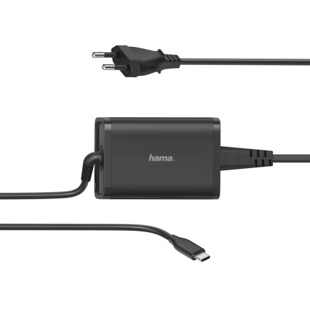 Hama USB-C mobiliojo įrenginio kroviklis Knyginis kompiuteris, Išmanusis telefonas, Planšetinis kompiuteris Juoda AC Vidaus