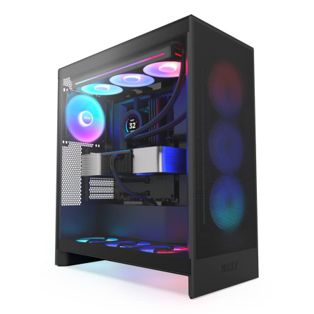 NZXT H7 Flow RGB Midi Tower korpusas Juodas