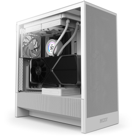 NZXT H5 Flow Midi Tower korpusas Baltas