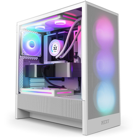 NZXT H5 FLOW RGB 2024 Midi Tower korpusas, Baltas