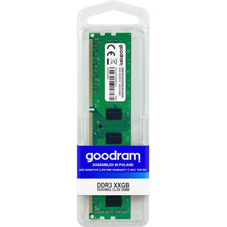 GOODRAM 8GB (1x8GB, 1600MHz, DDR3, CL11, DIMM)