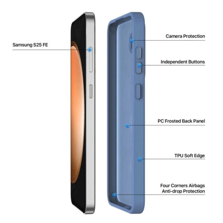 Dux Ducis Yind dėklas Samsung S731 S25 FE mėlynas