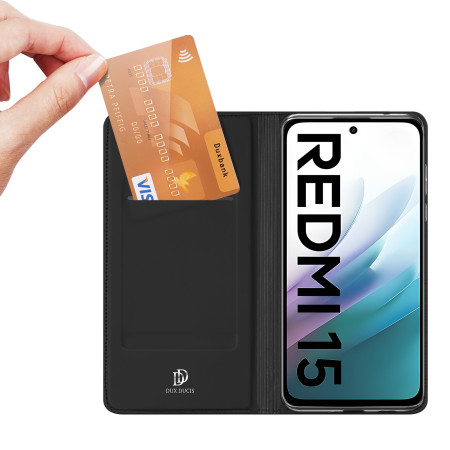 Juodas dėklas Dux Ducis Skin Pro Xiaomi Redmi 15 4G/Redmi 15 5G