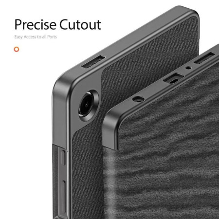 Juodas dėklas Dux Ducis Domo Samsung X110/X115 Tab A9 8.7/X130/X135 Tab A11 8.7