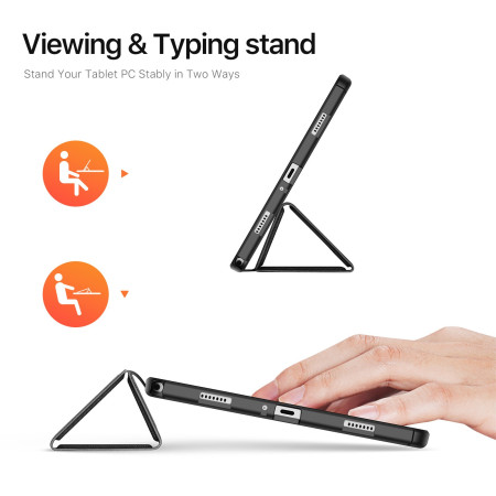 Juodas dėklas Dux Ducis Domo Samsung X210/X215/X216 Tab A9 Plus 11.0/X230/X235/X236 Tab A11 Plus 11.0