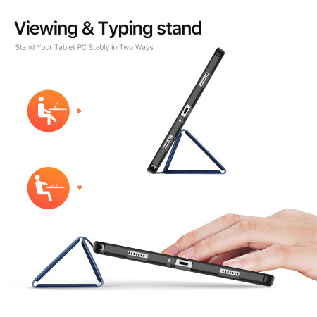 Tamsiai mėlynas dėklas Dux Ducis Domo Samsung X210/X215/X216 Tab A9 Plus 11.0/X230/X235/X236 Tab A11 Plus 11.0