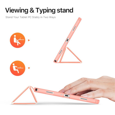 Rožinis dėklas Dux Ducis Domo Samsung X210/X215/X216 Tab A9 Plus 11.0/X230/X235/X236 Tab A11 Plus 11.0