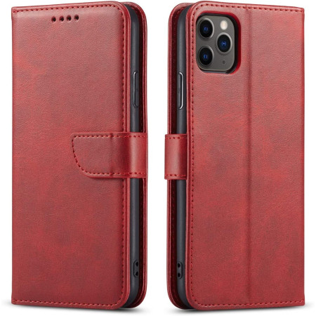 Dėklas Wallet Case Xiaomi Redmi Note 13 Pro 5G/Poco X6 5G raudonas