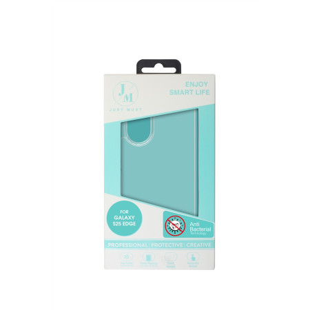 Just Must Antibakterinis TPU dėklas Galaxy S25 Edge skaidrus