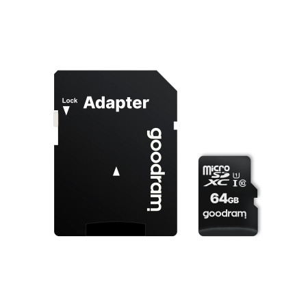 Goodram 64GB microSDXC Class 10 UHS-I su adapteriu