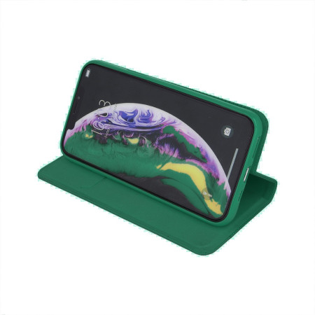 Dėklas Smart Senso Samsung A525 A52 4G/A526 A52 5G/A528 A52s 5G - tamsiai žalias