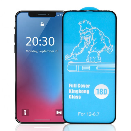 LCD apsauginis stikliukas 18D Airbag Shockproof Xiaomi Redmi Note 10 5G/Poco M3 Pro 5G juodas