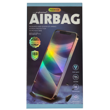 LCD apsauginis stikliukas 18D Airbag Shockproof Xiaomi Redmi Note 12 Pro 4G juodas
