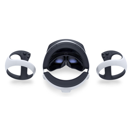 PlayStation VR2 specialus ant galvos dedamas ekranas
