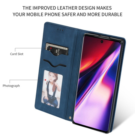 Dėklas Business Style Xiaomi Redmi Note 11 4G/Note 11S tamsiai mėlynas