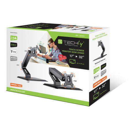 Techly 361223 Monitoriaus Stovas 17-32"