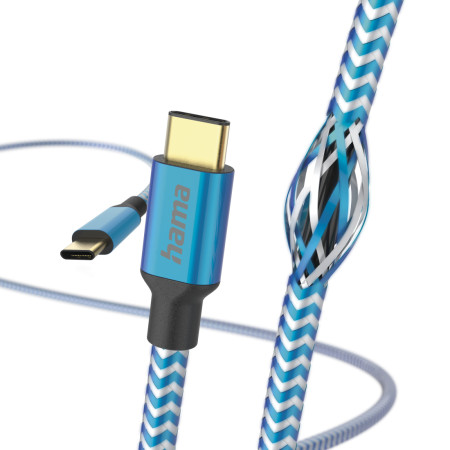 Hama USB C kabelis 2.0 1,5 m Mėlynas