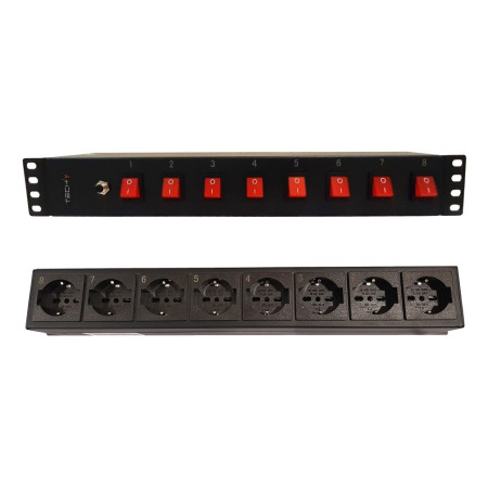 Techly 367829 - 19" Rack maitinimo juosta