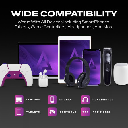 STATIK PowerPivot Pro, Švytintis LED Kabelis, USB-C į USB-C, 2m, Juodas