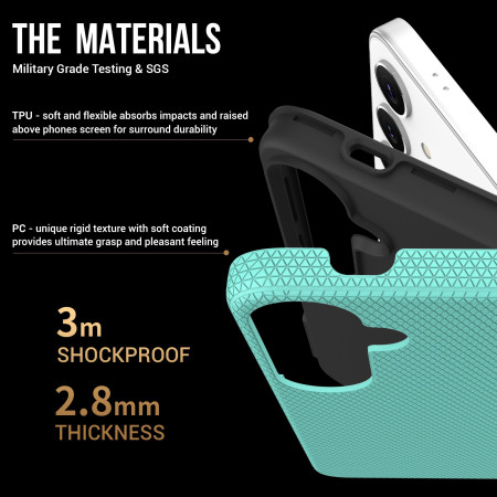 Dėklas Perfectionists Triangle Case Samsung S901 S22 5G žalias