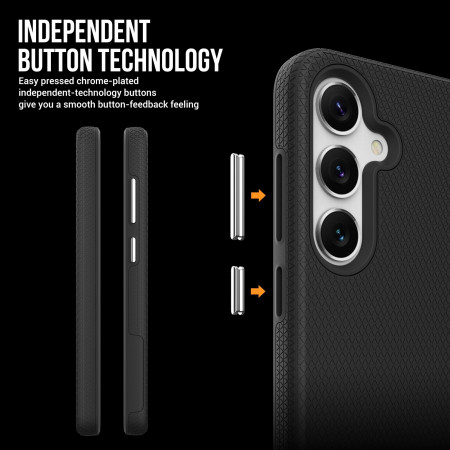 Juodas dėklas Perfectionists Triangle Case Samsung S911 S23 5G