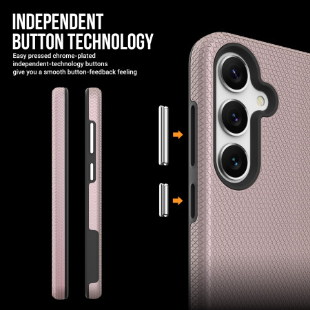 Dėklas Perfectionists Triangle Case Samsung S911 S23 5G rožinio aukso