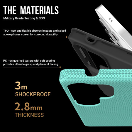 Dėklas Perfectionists Triangle Case Samsung S918 S23 Ultra 5G žalias