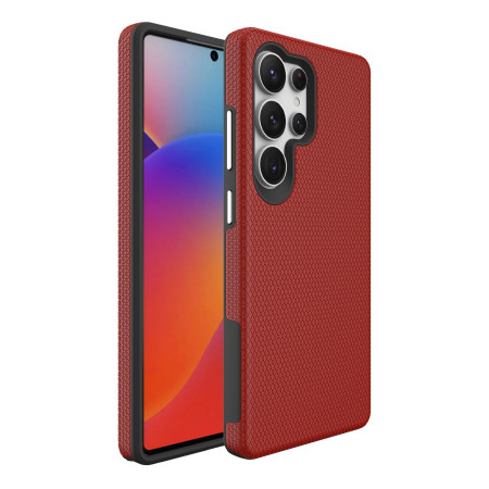 Dėklas Perfectionists Triangle Case Samsung S928 S24 Ultra raudonas