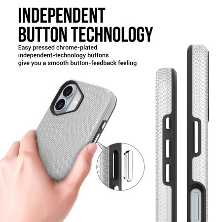 Sidabrinis dėklas Perfectionists Triangle Mag Case Apple iPhone 13/14