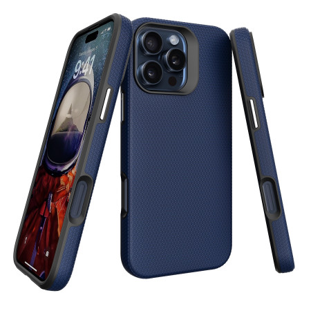 Dėklas Perfectionists Triangle Mag Case Apple iPhone 14 Pro Max tamsiai mėlynas